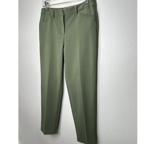 Nanette Lepore Olive Green Dress Pants Slash Pocket Trouser 10 - Picture 4 of 12